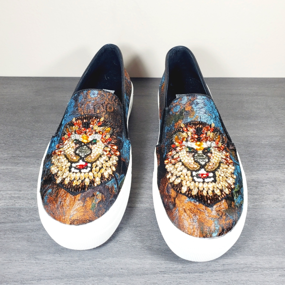 Steve Madden Fiasco Beaded Lion Sneaker size 7 - Picture 5 of 10